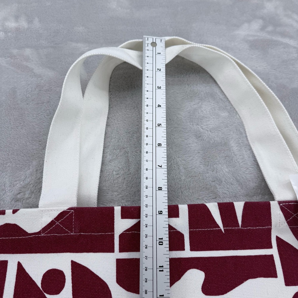 Vuori Cody Hudson Holiday 25 Tote Bag Strawberry Red White Canvas V8187 NEW - Picture 8 of 9